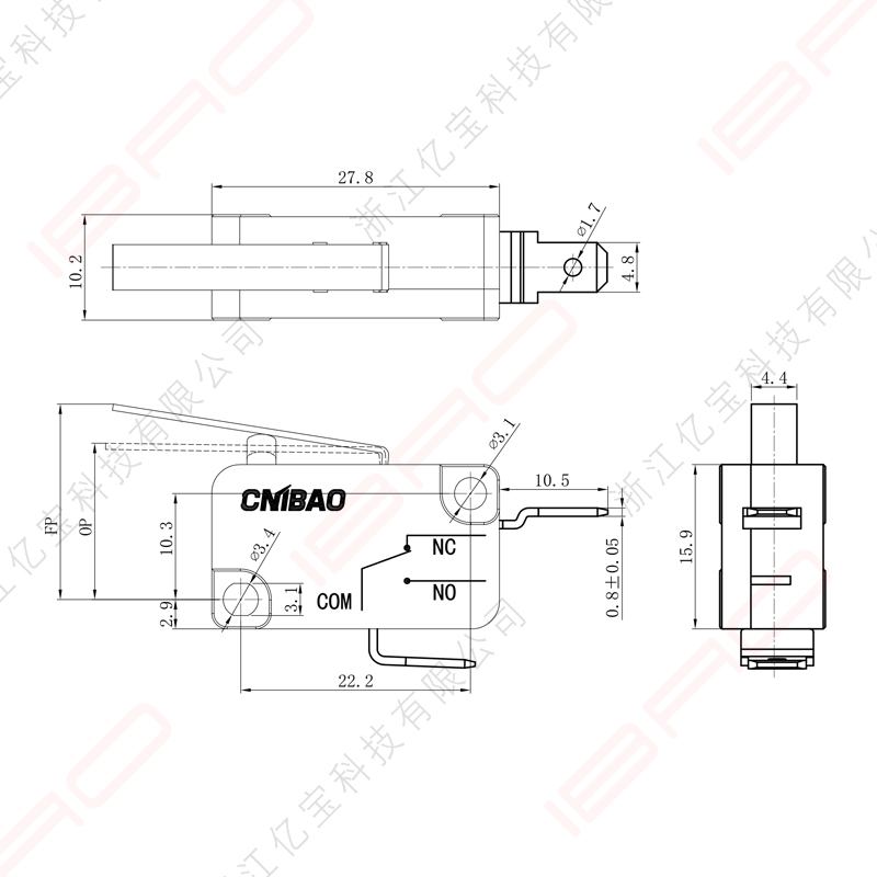 Sprzedaż fabryczna mikroprzełącznika prądu o dużym natężeniu z certyfikatem UL TUV (1)