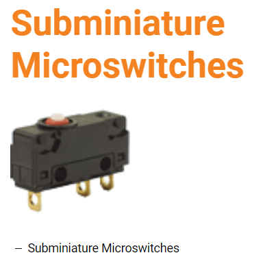Subminiature Micro անջատիչներ