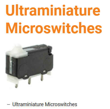 Microinterruptores ultraminiatura